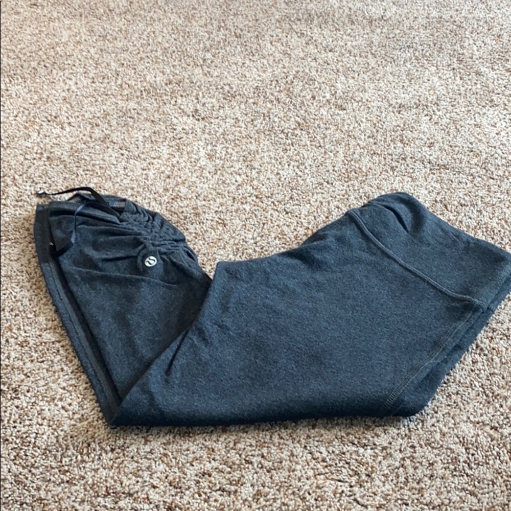 Grey Lululemon Crops